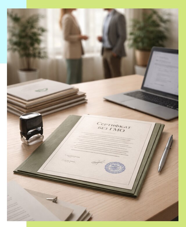 Сертификат без ГМО в Самаре от 7580 р. оформить срочно Алешин-Смр