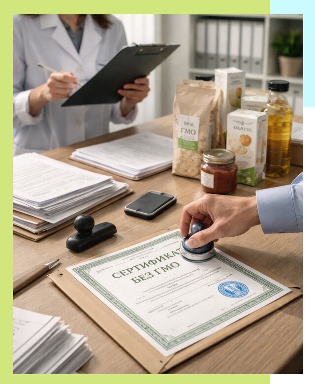 Получение сертификата Без ГМО для продукции в Самаре